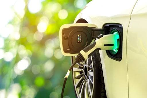 Electrical vehicle at a charging station