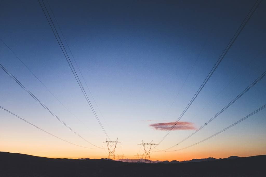 Two transmission tower