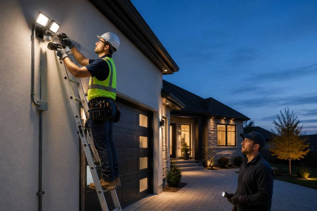 How to Install Outdoor Security Lighting Systems Safely