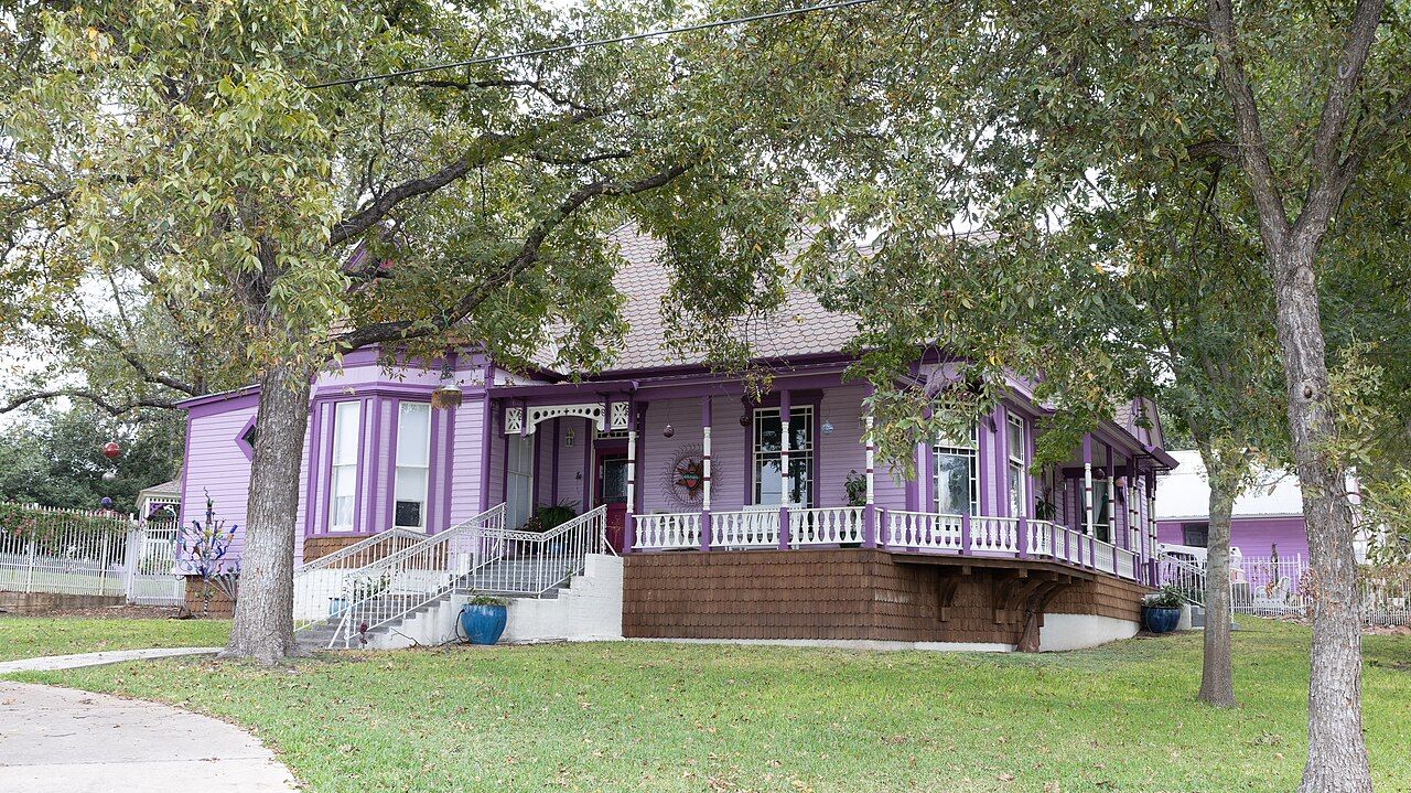 The historic Otto Ebeling House in Marble Falls, Texas