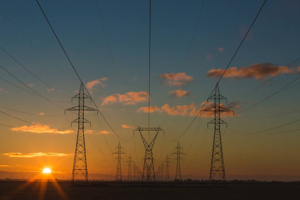 A photo of power lines