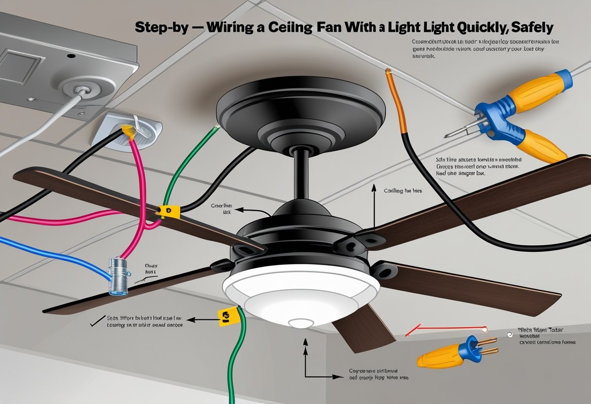 How To Wire A Ceiling Fan And Light Separately