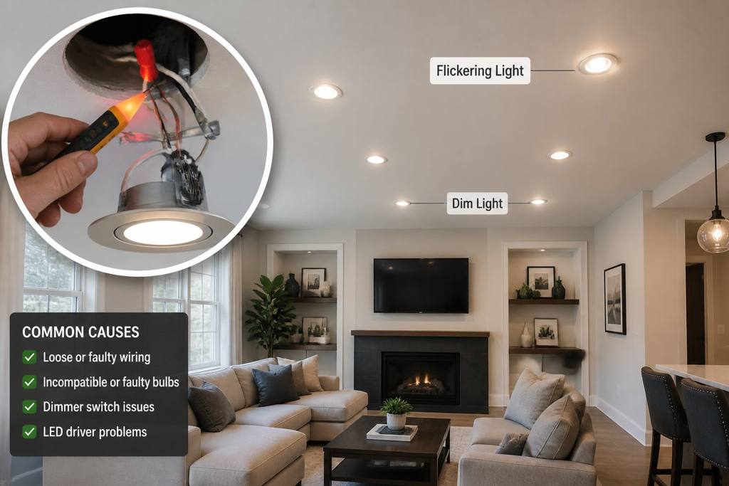What Causes Flickering Recessed Lights? Common Reasons
